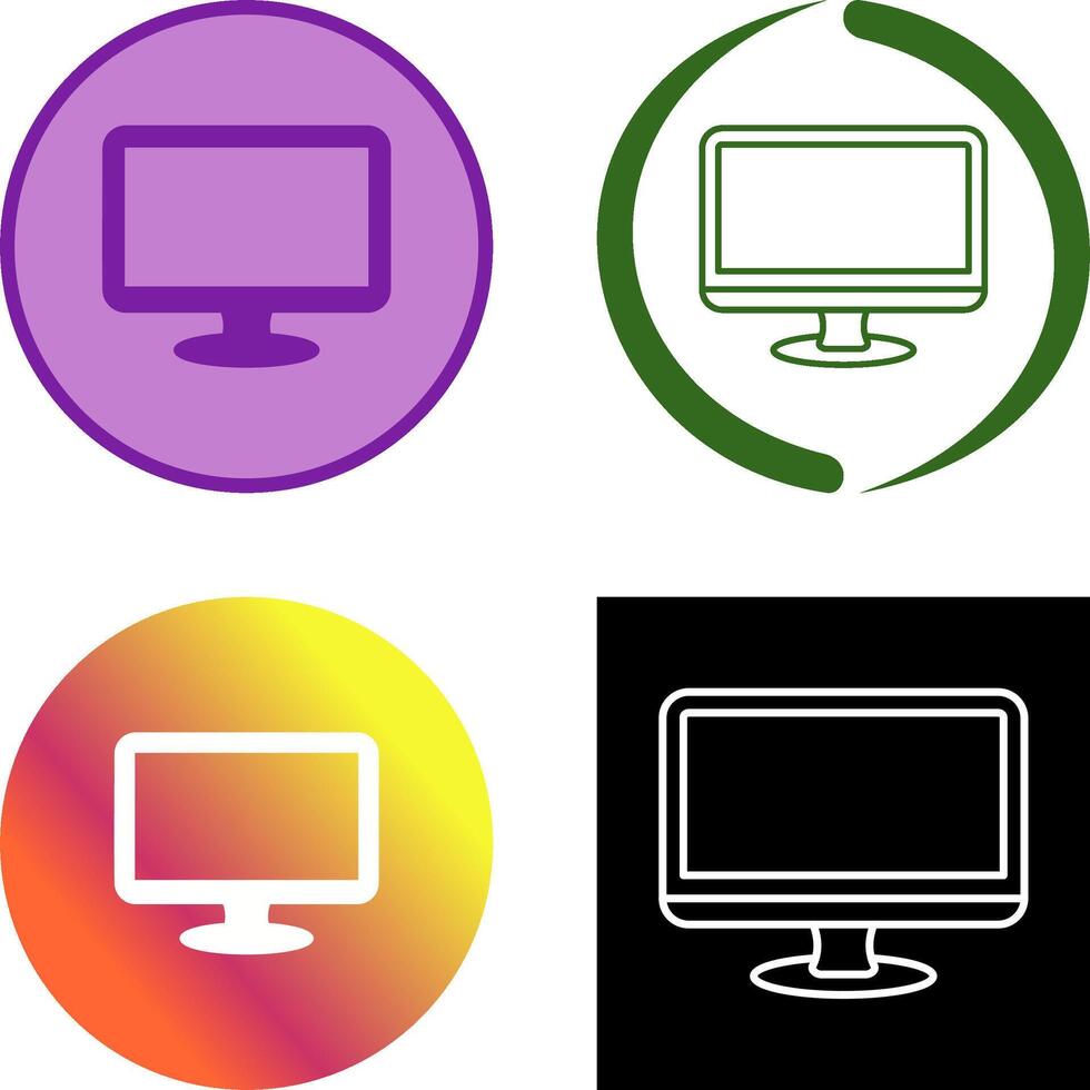 Monitor Icon Design vector