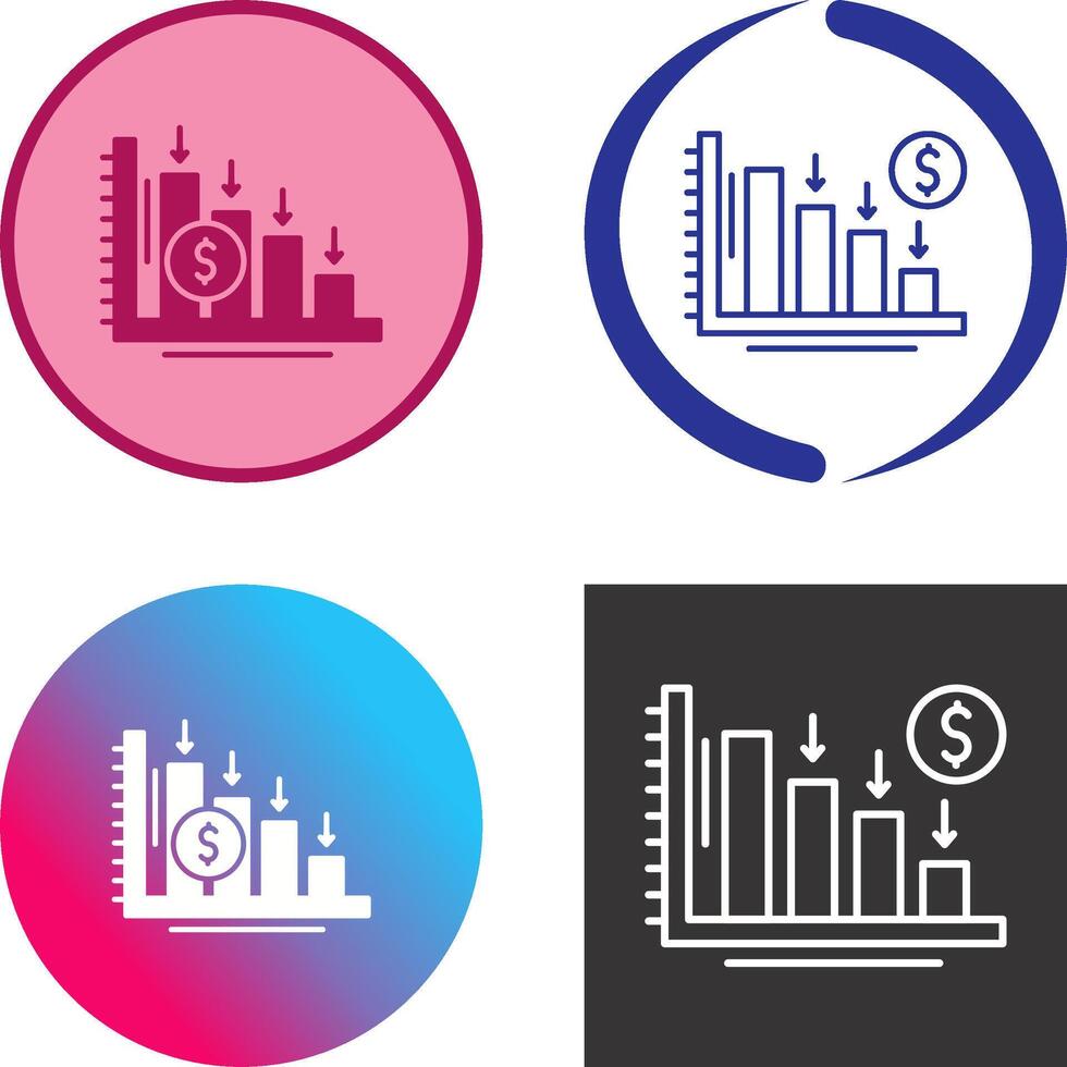 Loss Icon Design vector
