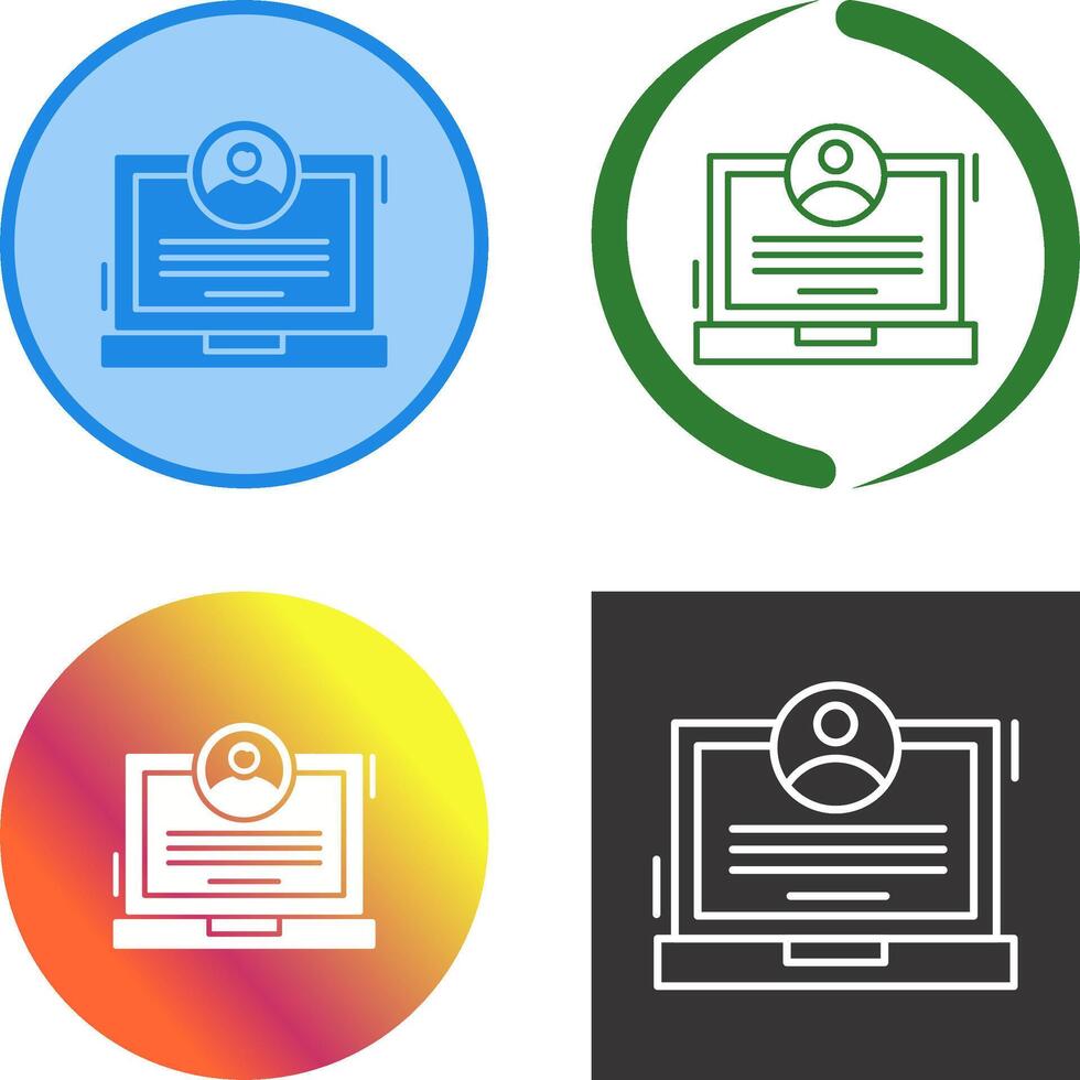 CV Icon Design vector