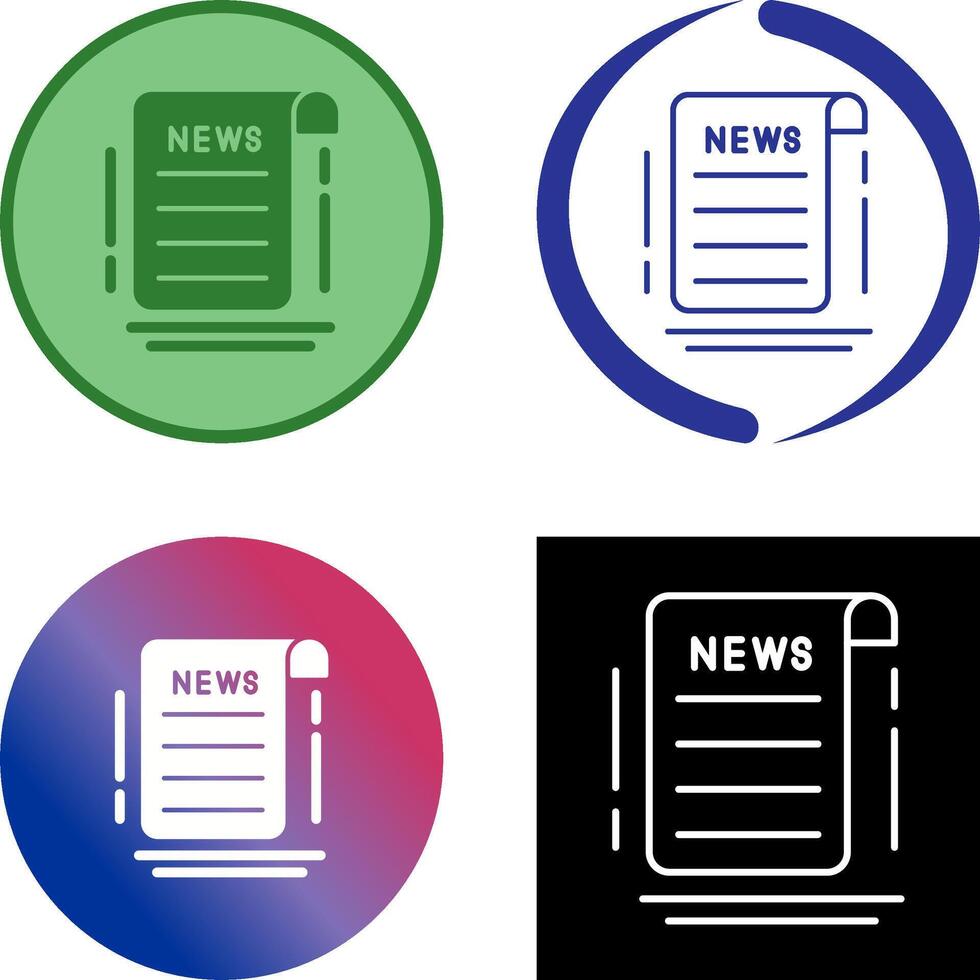 News Icon Design vector