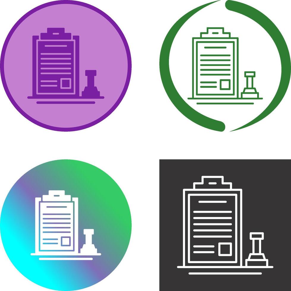 Stamp Icon Design vector
