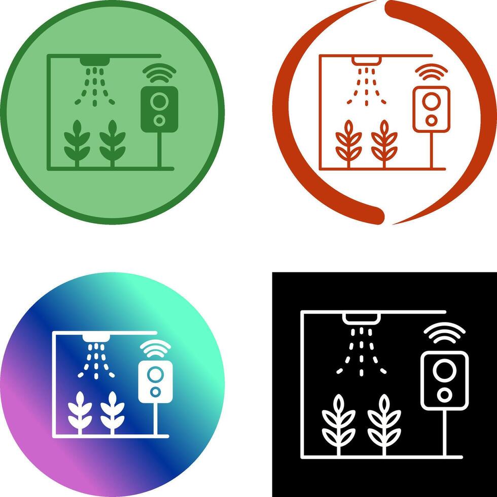 Smart Farm Icon Design vector
