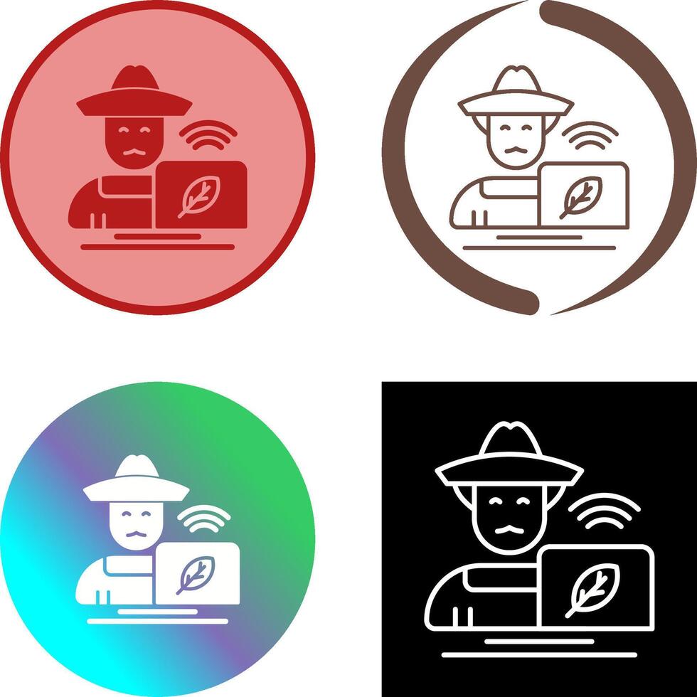 Farmer Icon Design vector