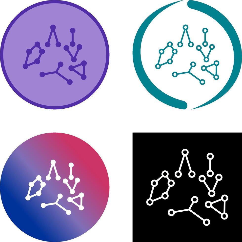 Constellation Icon Design vector