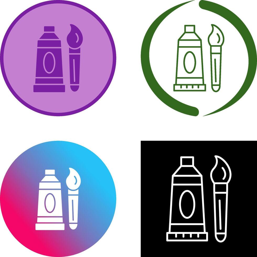 Oil Paint Icon Design vector