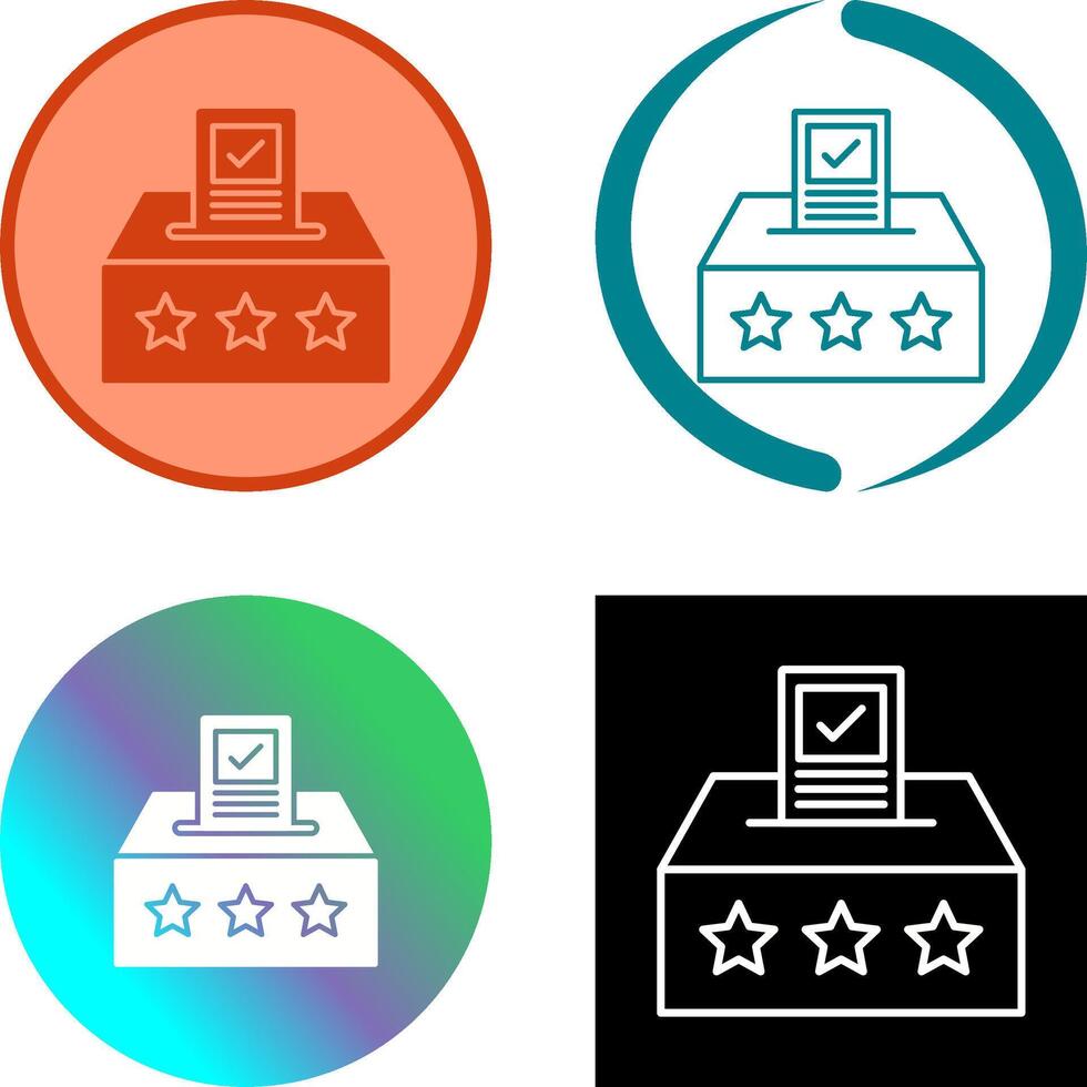 Ballot Icon Design vector