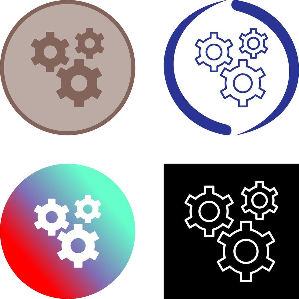 Gears Icon Design vector