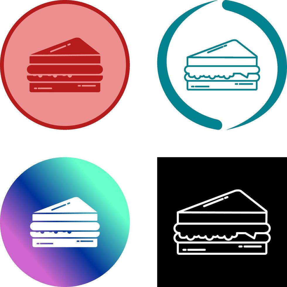 diseño de icono de sandwich vector