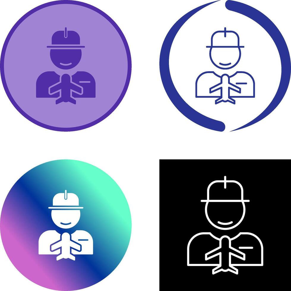 Worker Icon Design vector