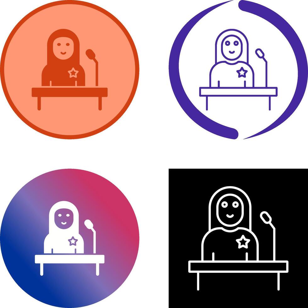 Candidate Icon Design vector