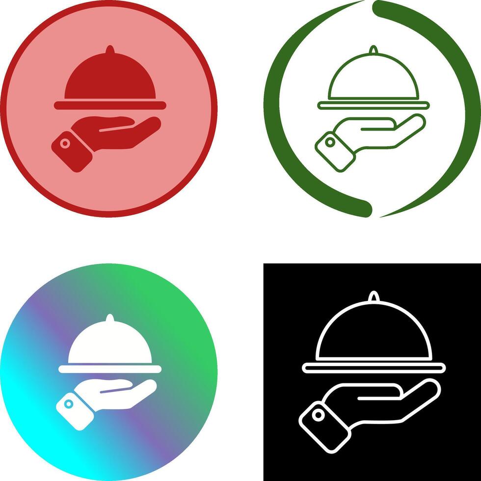 Waiter Icon Design vector