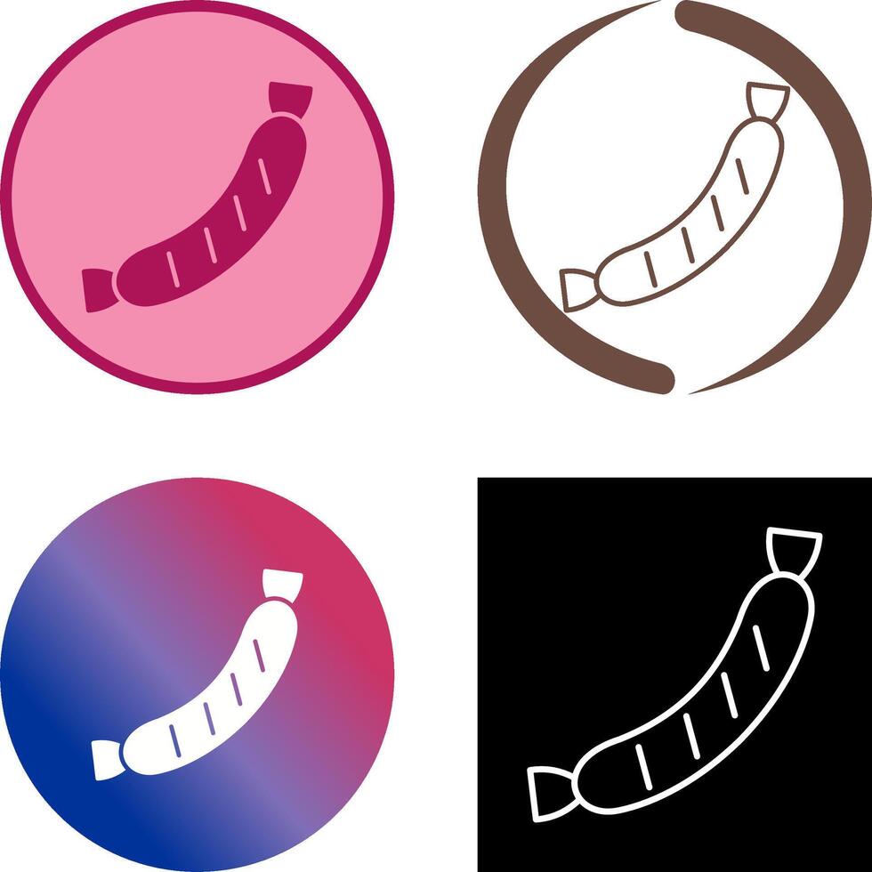 Sausage Icon Design vector