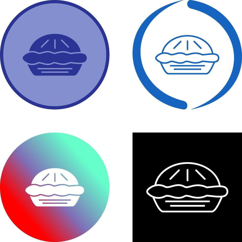 Pie Icon Design vector