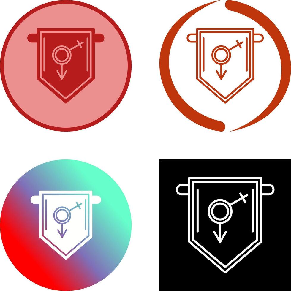 College Fraternity Icon Design vector