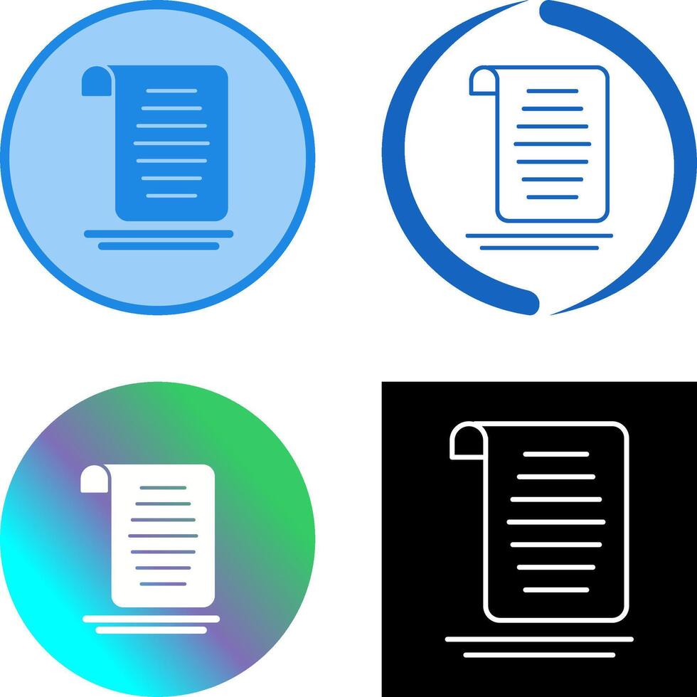 Document Icon Design vector