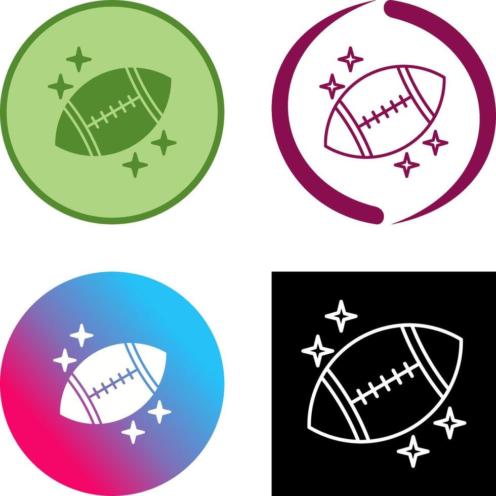 Rugby Icon Design vector