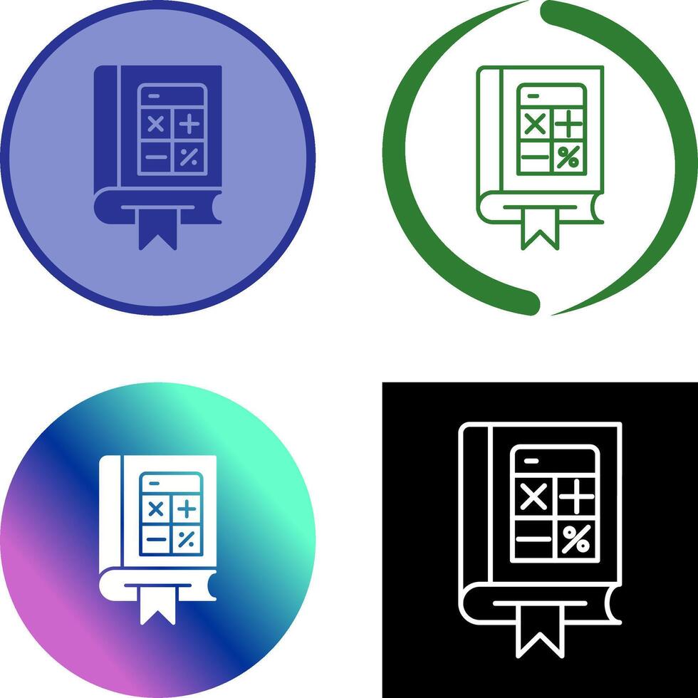 Mathematics Icon Design vector