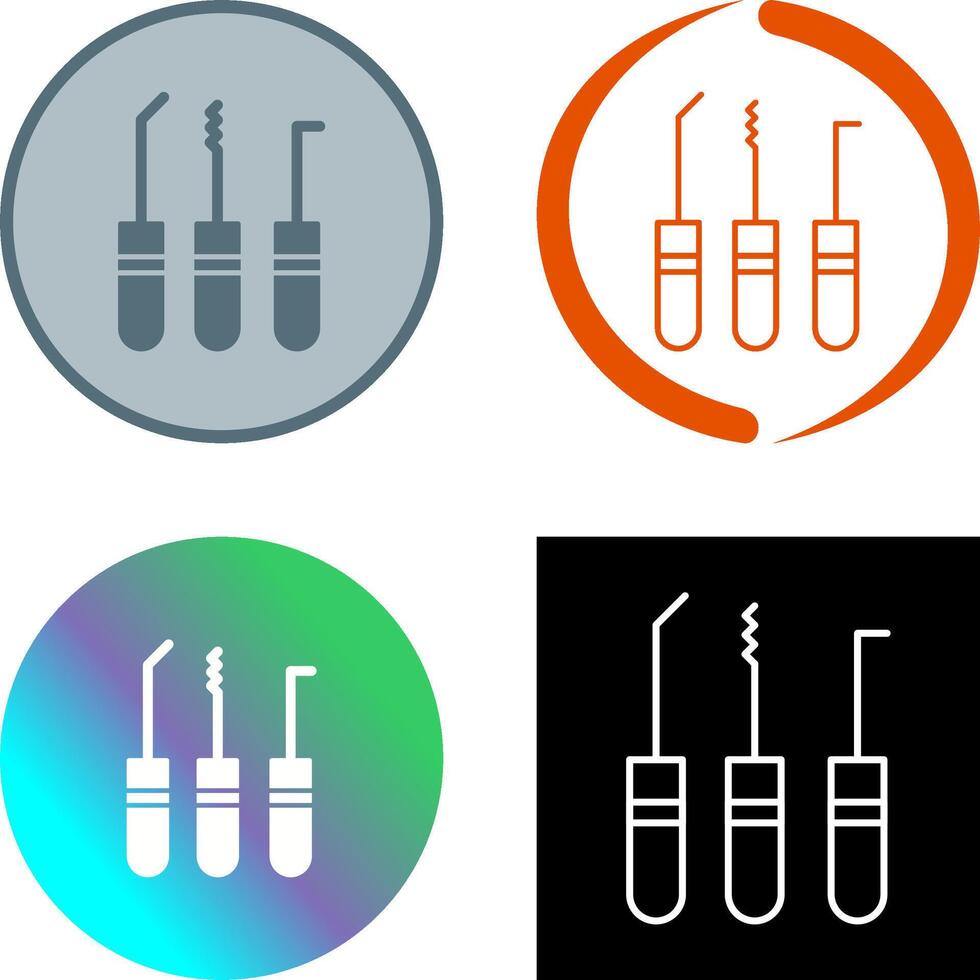 Lockpick Icon Design vector