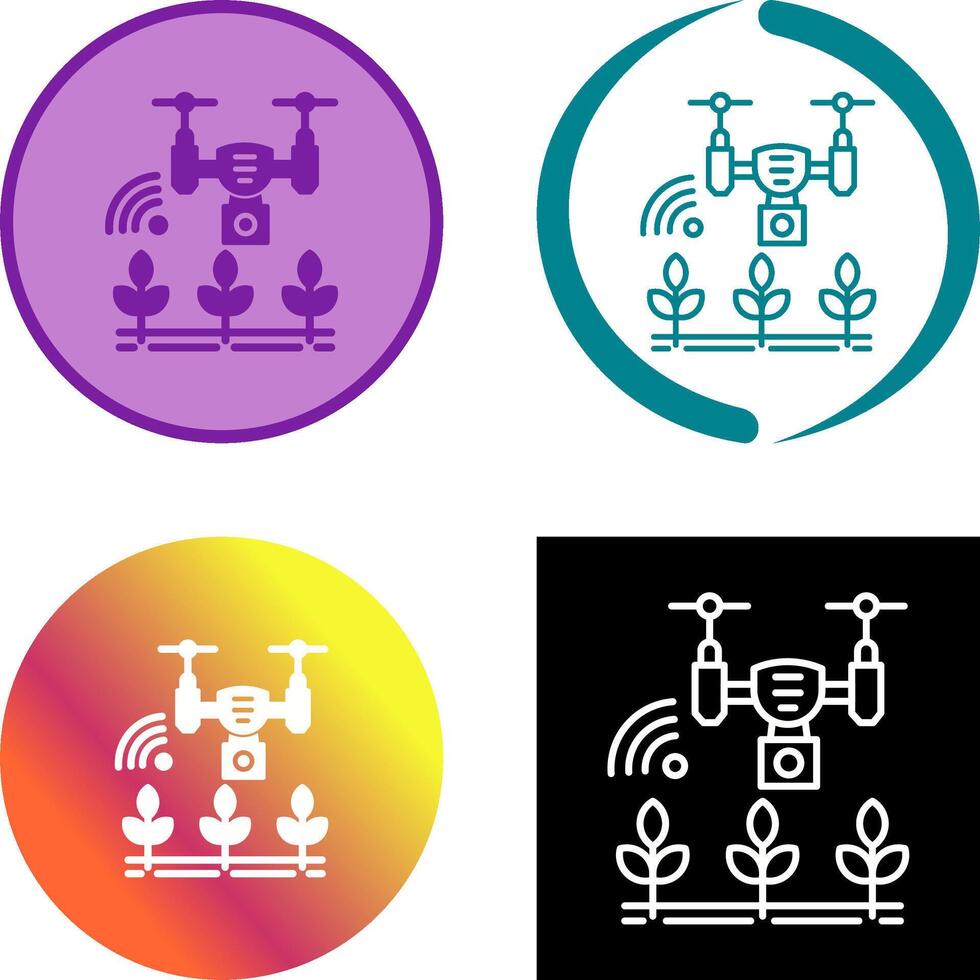 Smart Farm Icon Design vector
