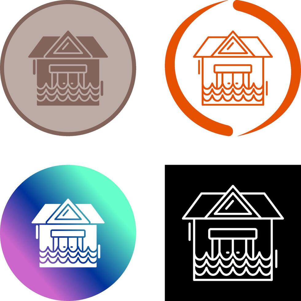 Natural Disaster Icon Design vector