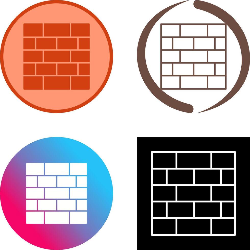 Wall Icon Design vector