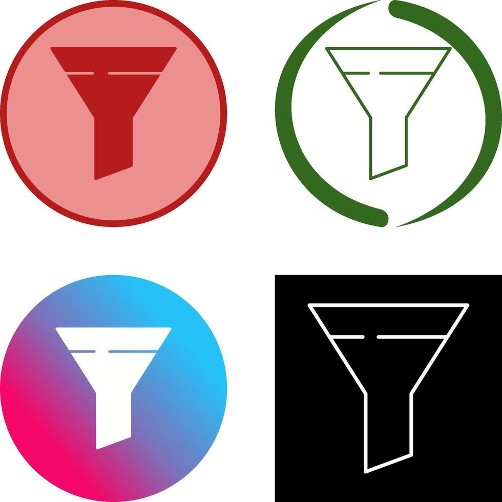 diseño de icono de filtro vector