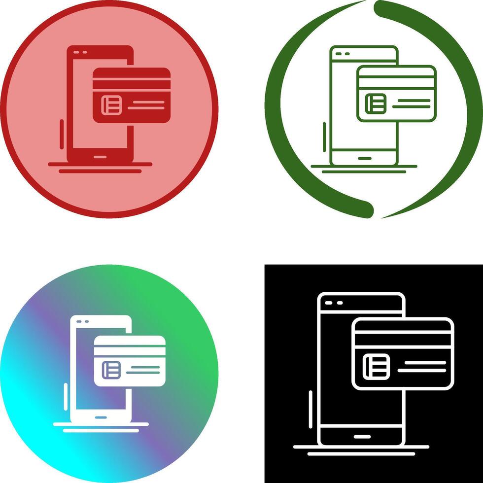 Cashless Payment Icon Design vector