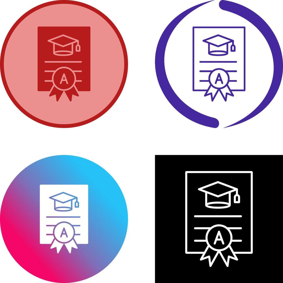 Report Card Icon Design vector