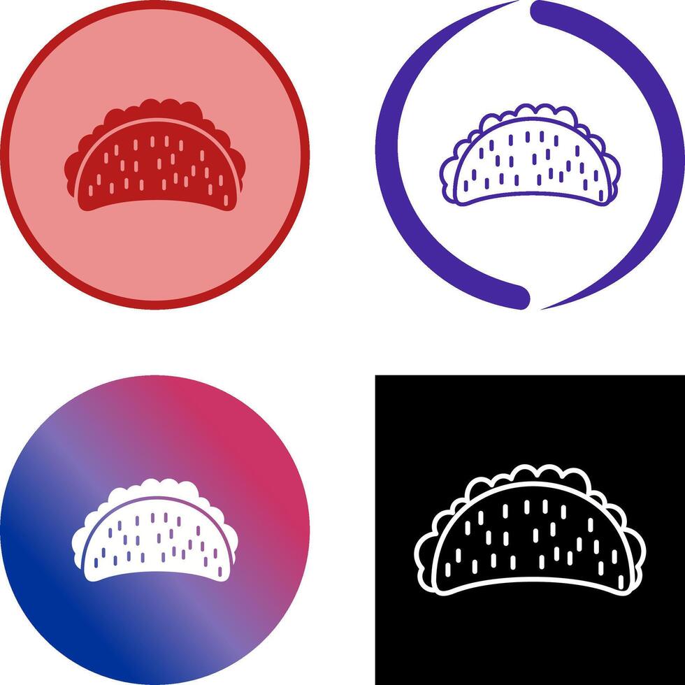 Tacos Icon Design vector