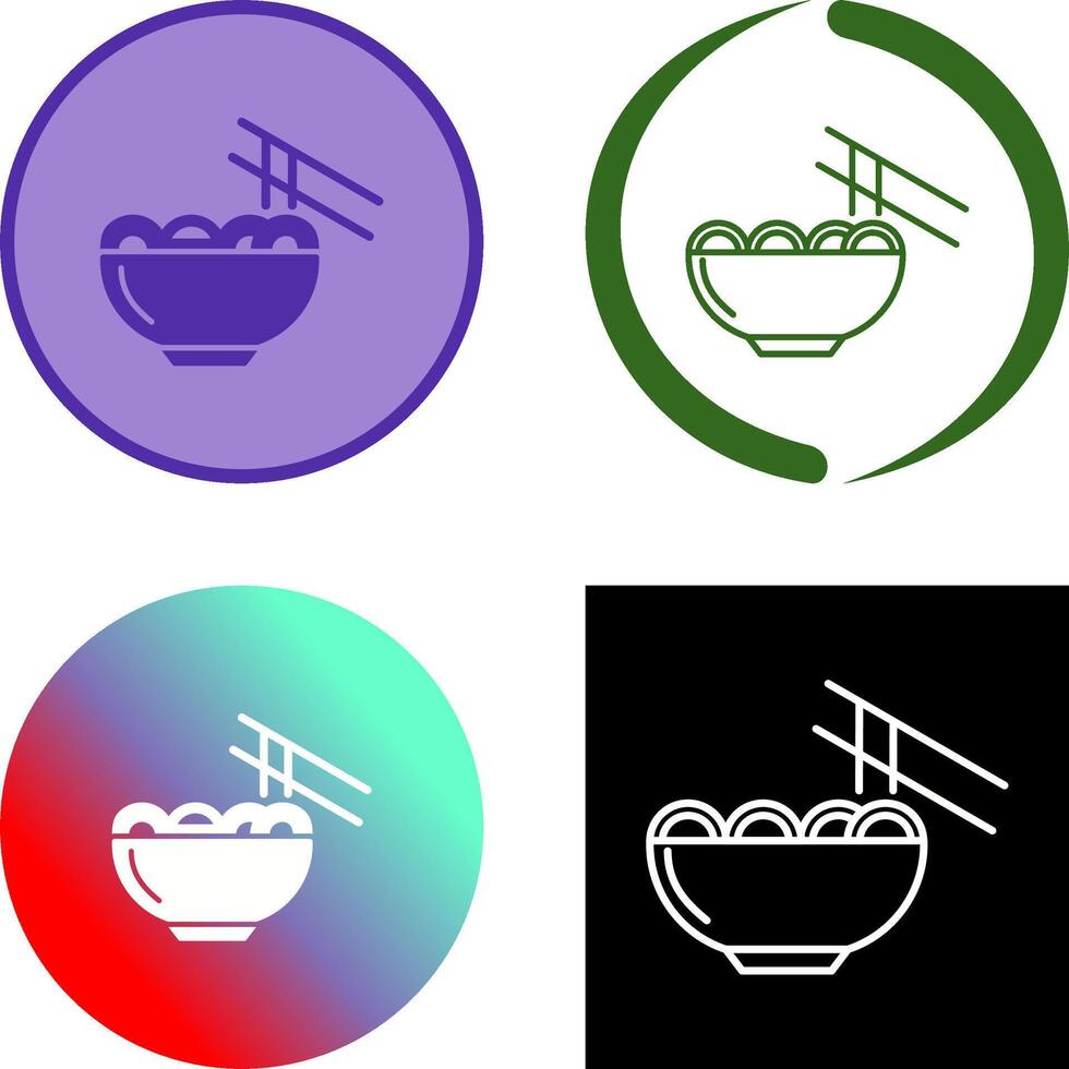 Chinese food Icon Design vector