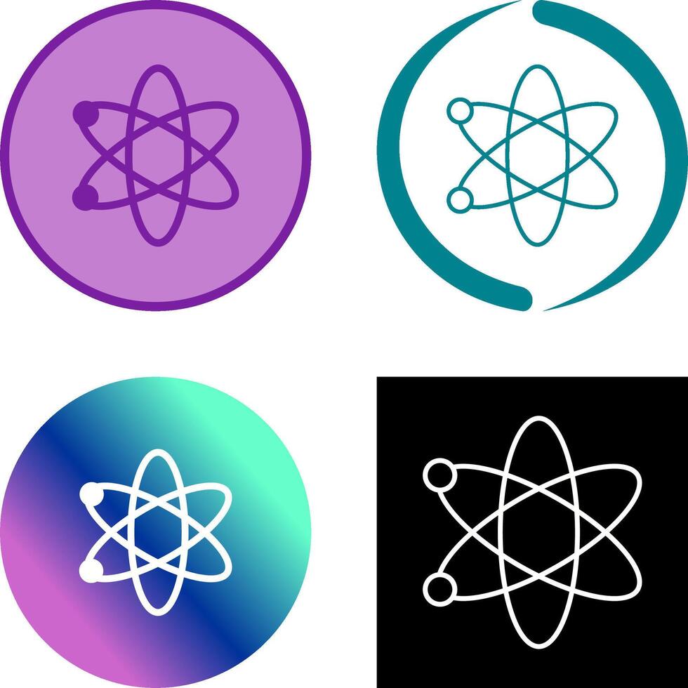Atom Icon Design vector