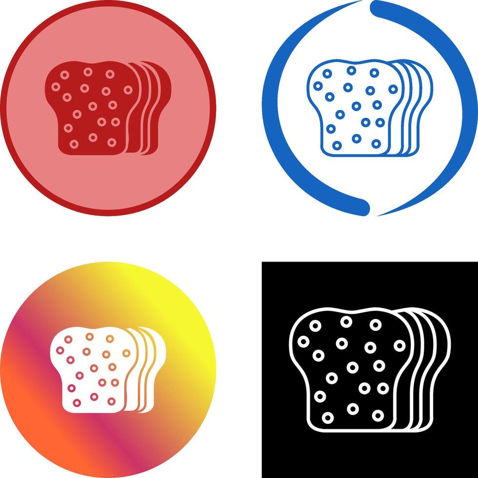 Bread Icon Design vector