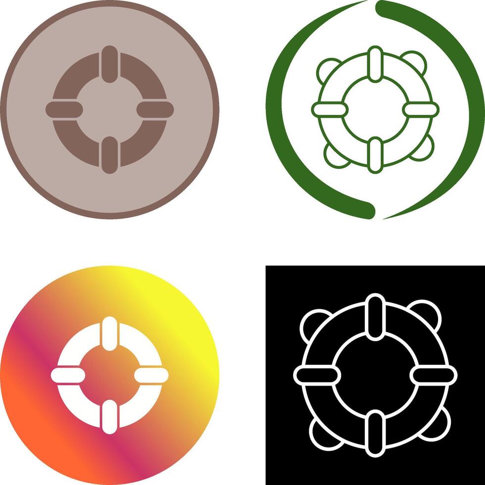 Life Guards Icon Design vector
