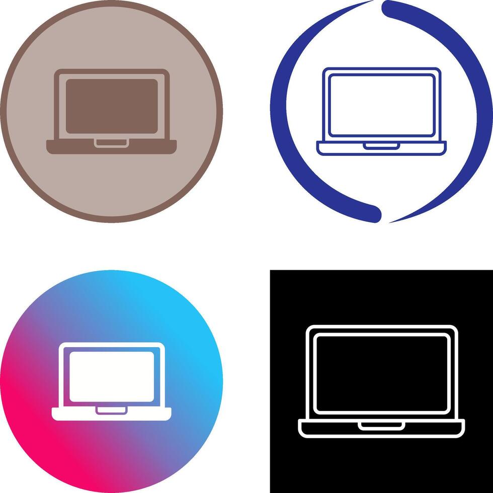 Laptop Icon Design vector