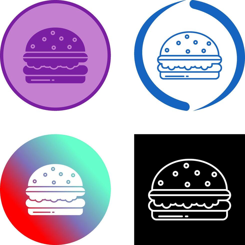 Burger Icon Design vector