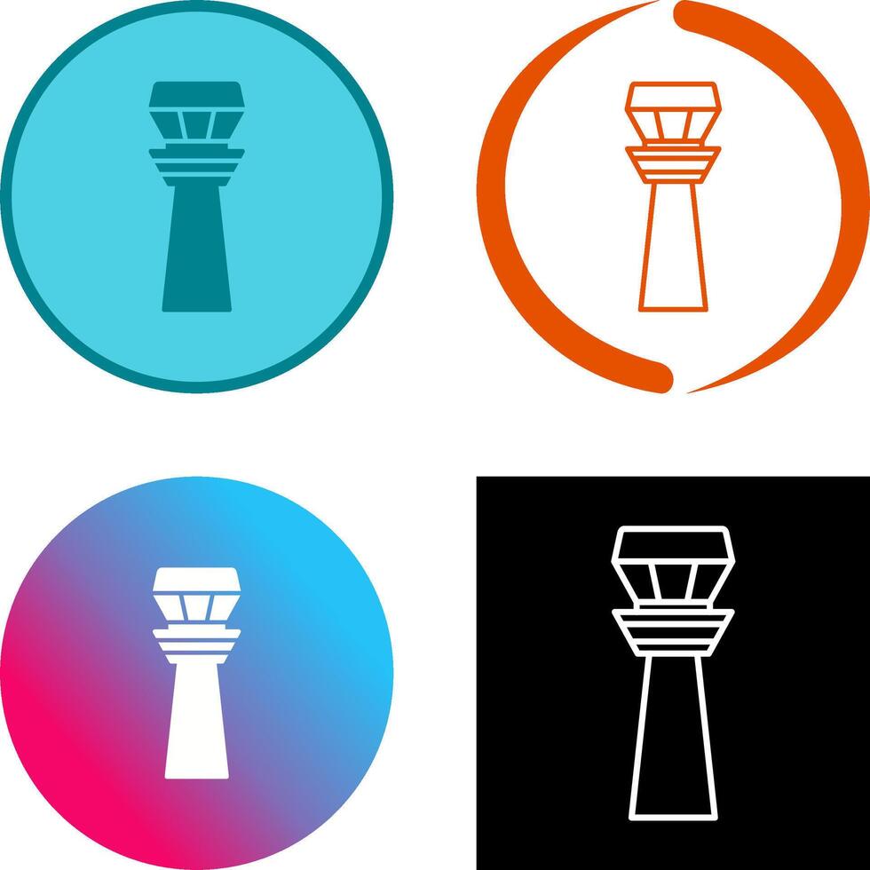 Control Tower Icon Design vector