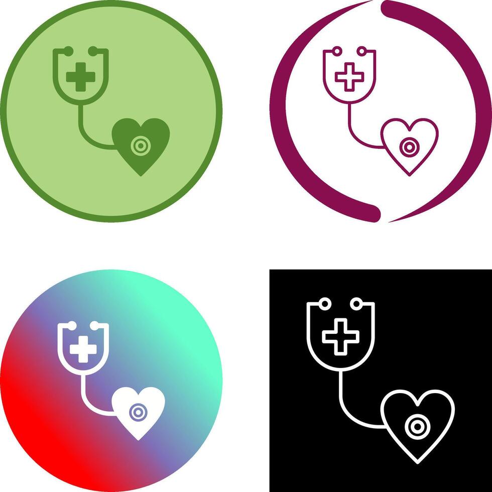 Phonendoscope Icon Design vector