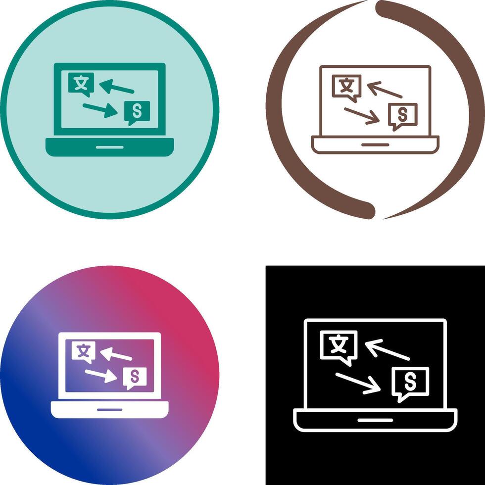 Translator Icon Design vector