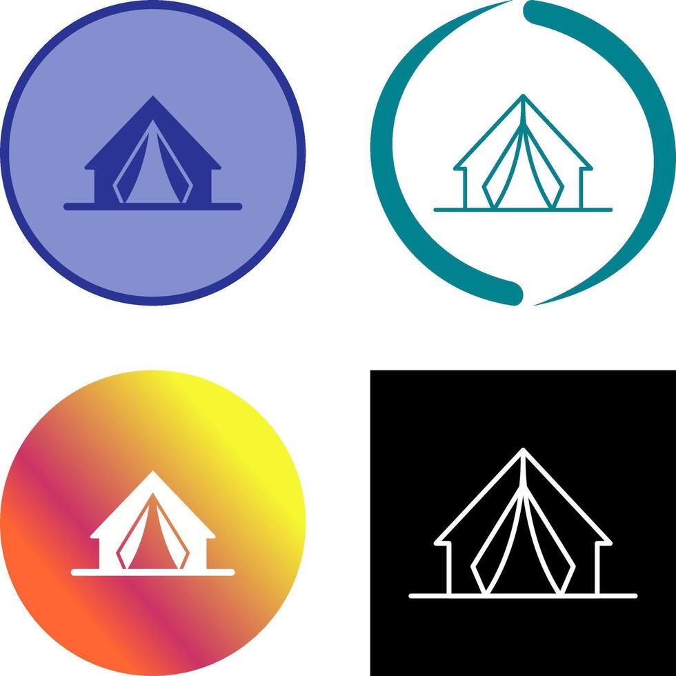 Camp Icon Design vector