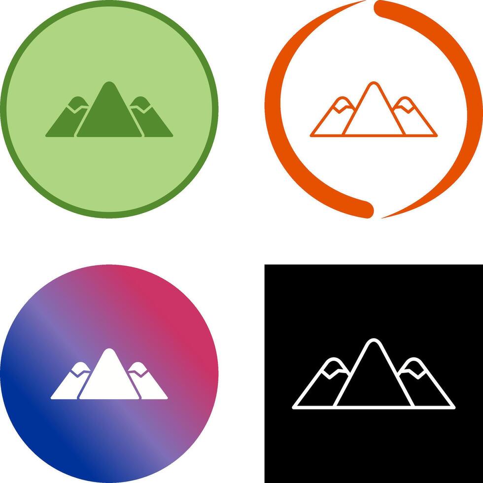 diseño de icono de montaña vector