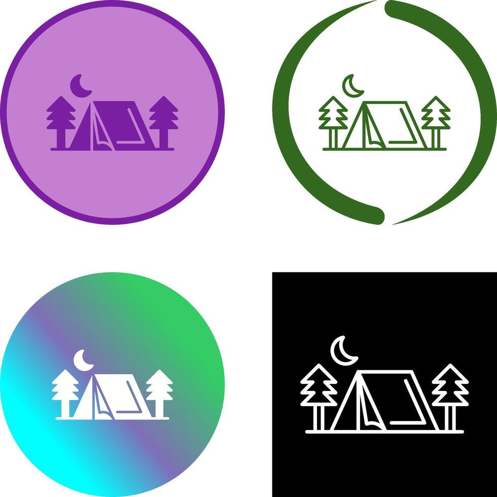 Tent Icon Design vector