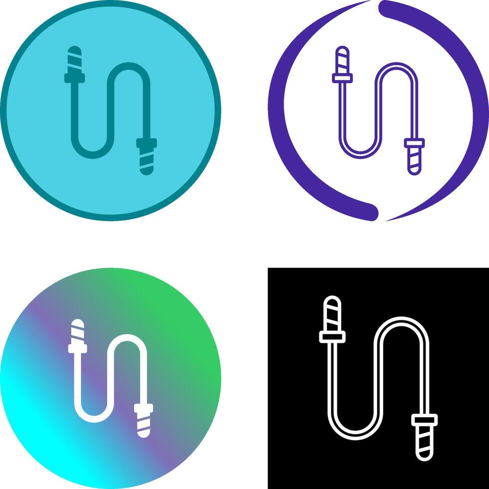 Jumping Rope Icon Design vector