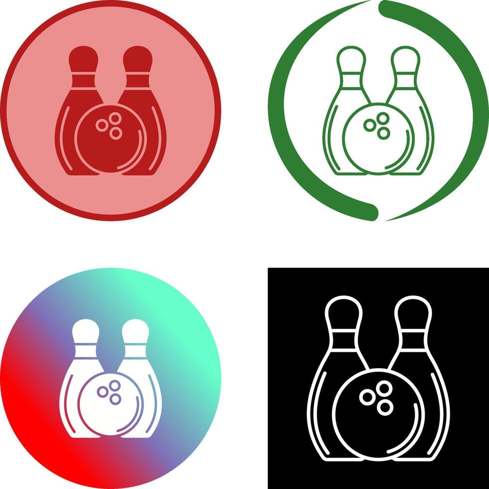 Bowling Icon Design vector