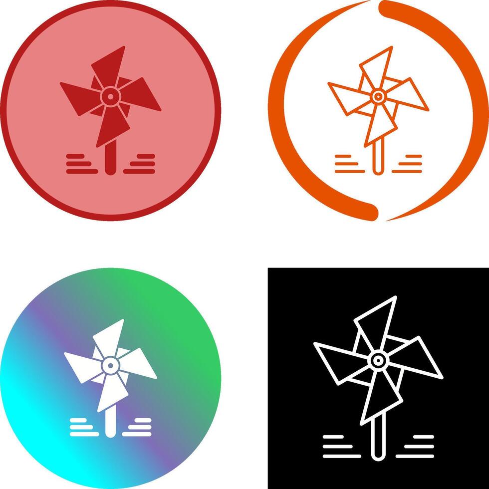 Pinwheel Icon Design vector
