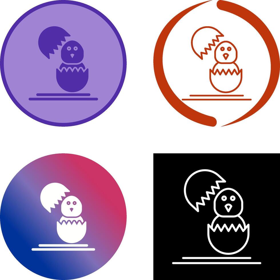 Chick Icon Design vector