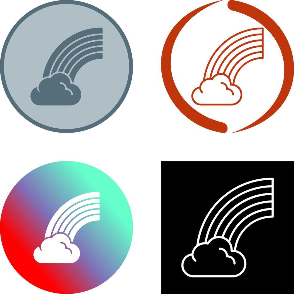 Rainbow Icon Design vector