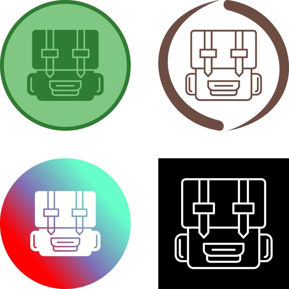 Backpack Icon Design vector