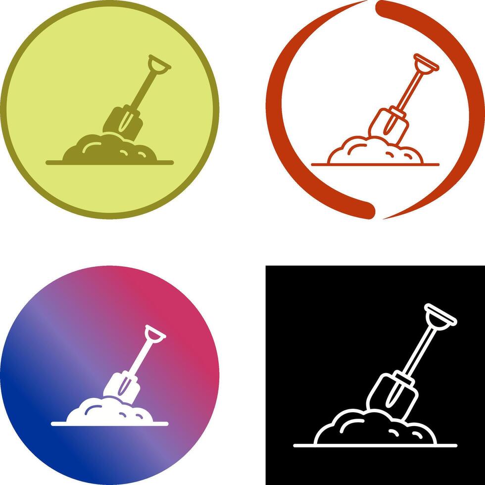 Digging Icon Design vector