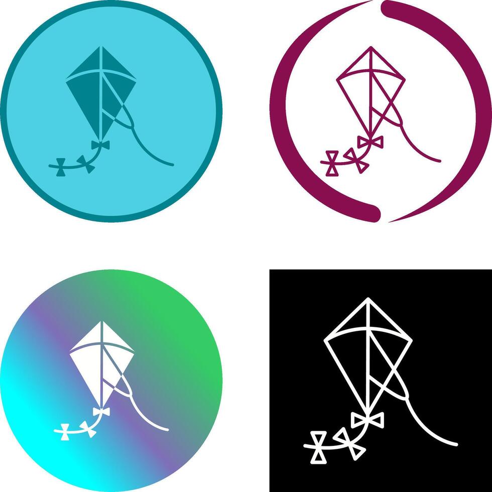 Kite Icon Design vector
