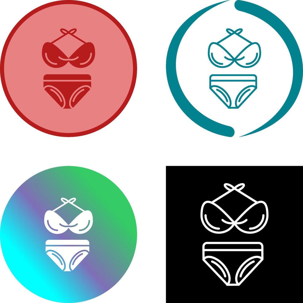 Bikini Icon Design vector